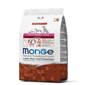 Monge – Perro Adulto – Raza Miniatura – Cordero y Papa – 2.5kg