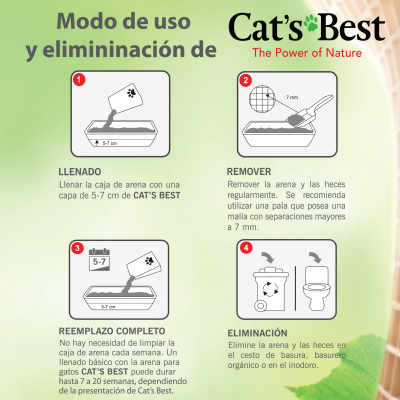 Arena Cat’s Best – Smart Pellets para Gatos de Pelos Largos - Imagen 7