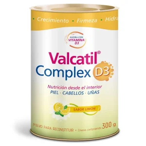 VALCATIL COMPLEX D3 POLVO NUTRICIÓN CABELLOS Y UÑAS LIMON X 300
