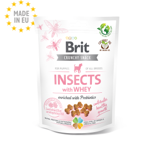 Brit Crunchy Snack Insectos – Cachorros – 200 gr