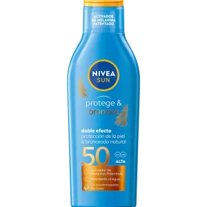 NIVEA Protege & Broncea Leche Solar Spf 50 | 200ML Leche activadora del bronceado